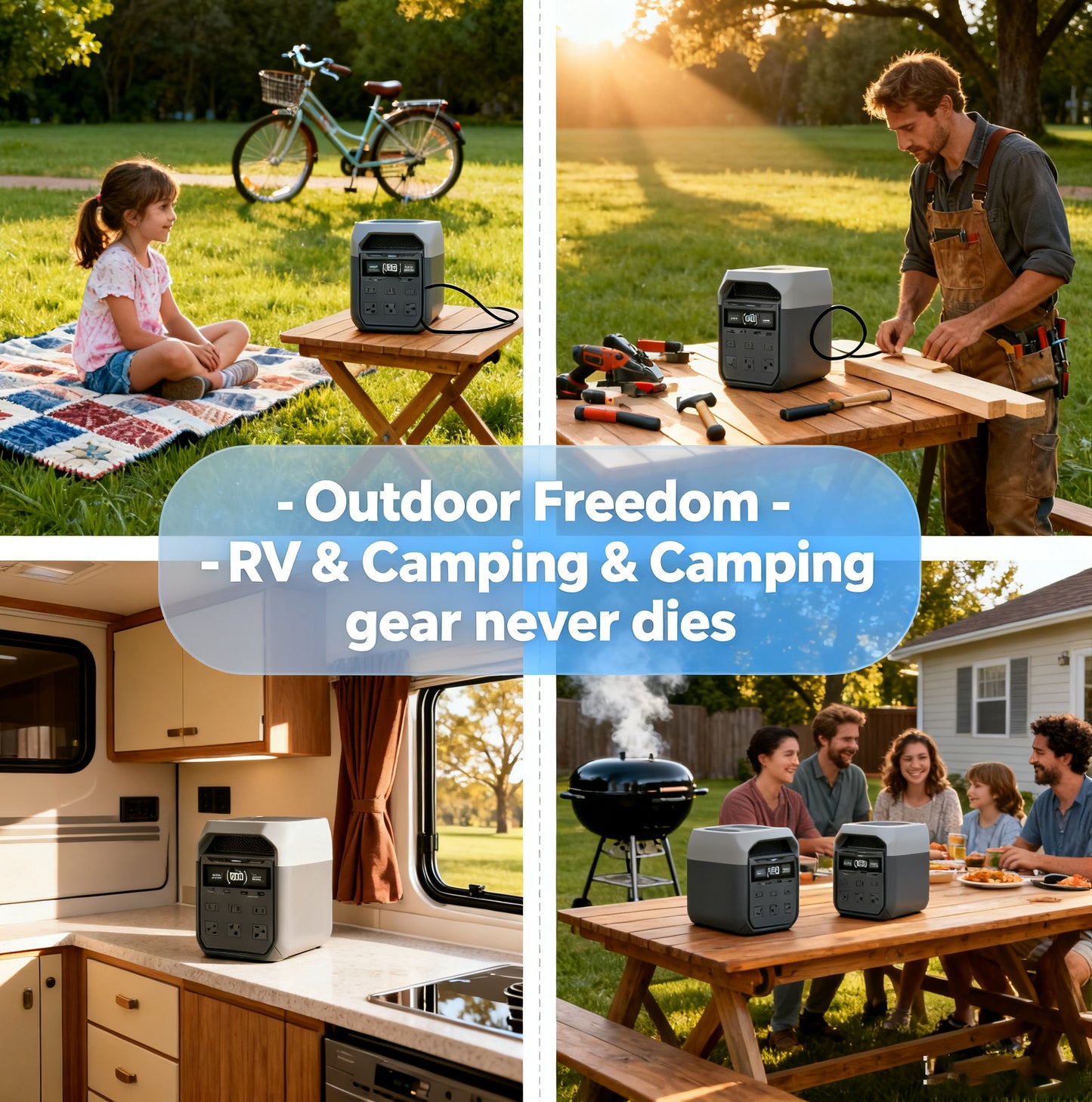 Large capacity + solar charging = unlimited power anywhere. (Now only $159!)