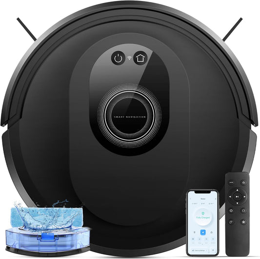 G8000 Max Robot Vacuum & Mop Combo | 5000Pa Suction, Self-Charging, App Control