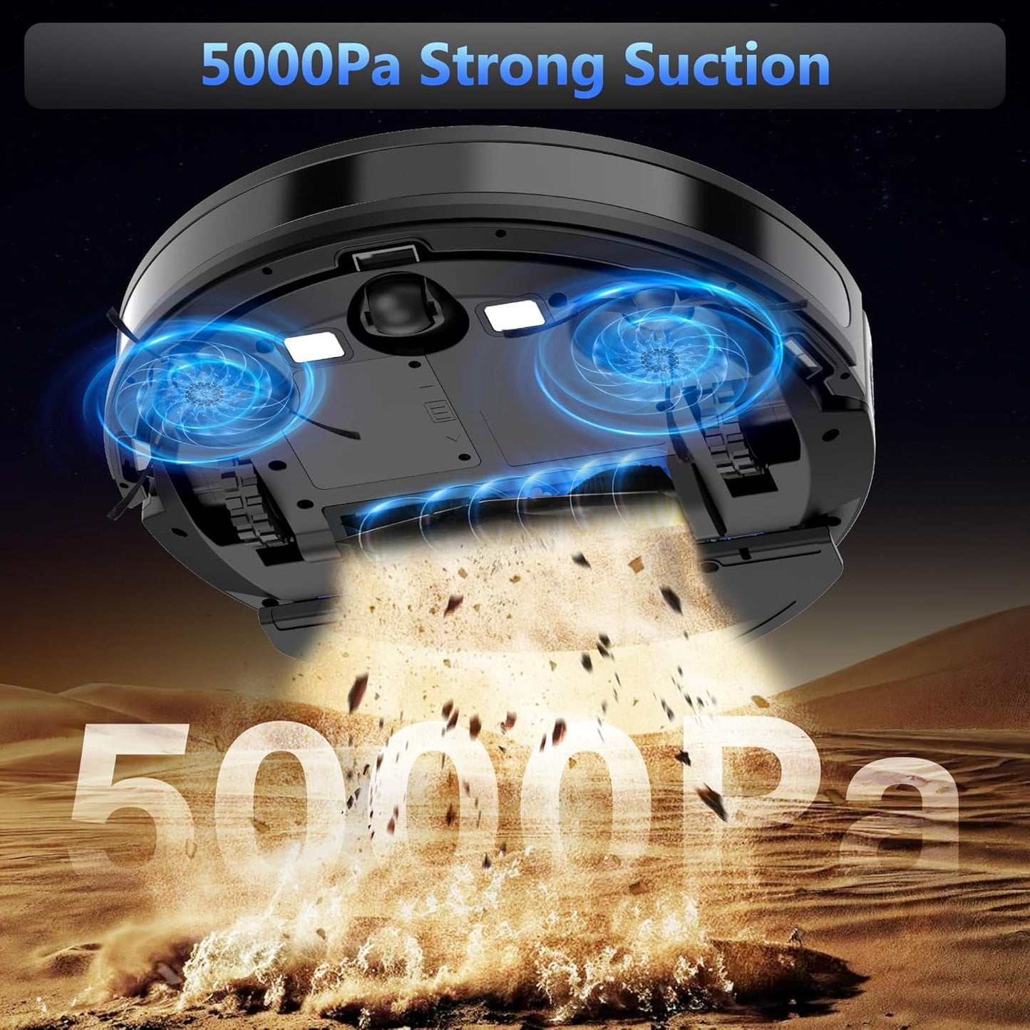 G8000 Max Robot Vacuum & Mop Combo | 5000Pa Suction, Self-Charging, App Control