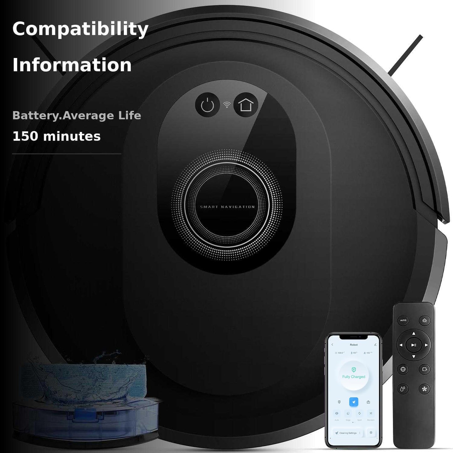 G8000 Max Robot Vacuum & Mop Combo | 5000Pa Suction, Self-Charging, App Control