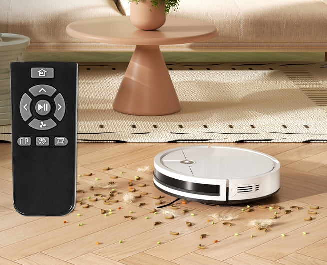 Robot Vacuum Cleaner, Tangle-Free Suction, 120 Mins Runtime, Slim, Self-Charging Robotic Vacuum Cleaner, Ideal for Pet Hair and Hard Floors