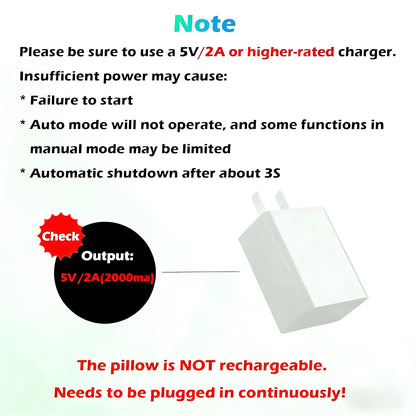 3-in-1 Heated Neck Massager Pillow with Vibration & Air Compression, Plug-in Model for Home & Office Use, Light Grey