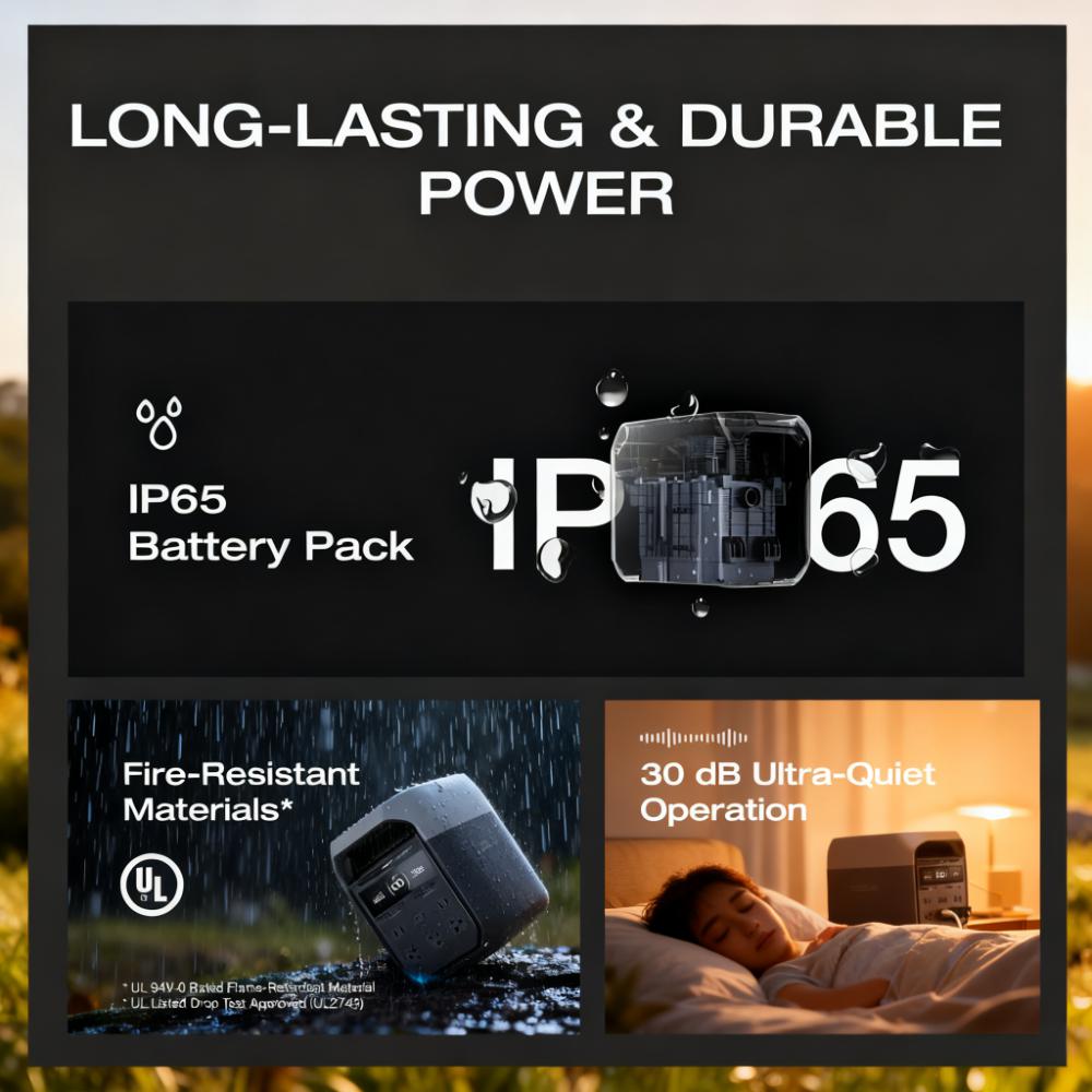 Large capacity + solar charging = unlimited power anywhere. (Now only $159!)